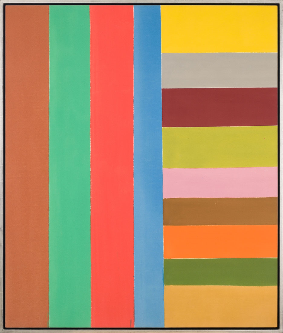 Artwork by Jack Bush, Down and Across, Made of acrylic on canvas