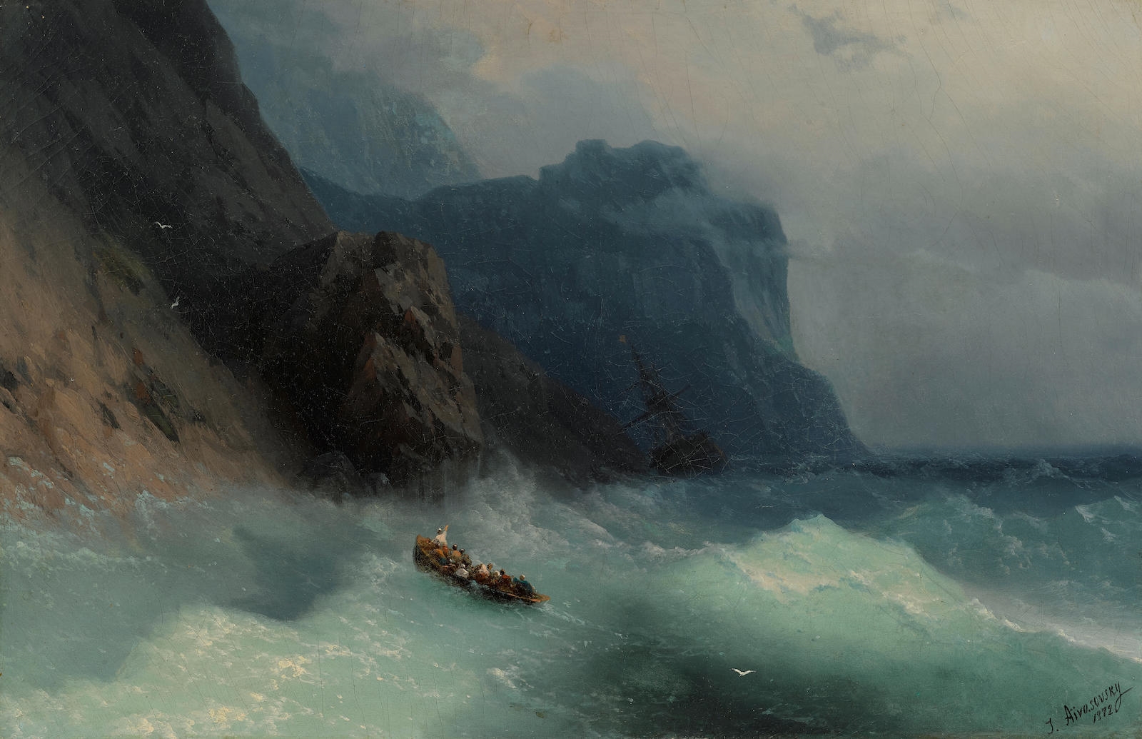 Кораблекрушение Айвазовский 1843