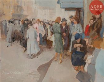 La Rue de Passy - Edgar Chahine