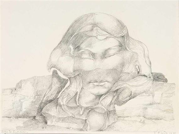 Die Göttin des Sintergesteins by Heinz Zander, 1975