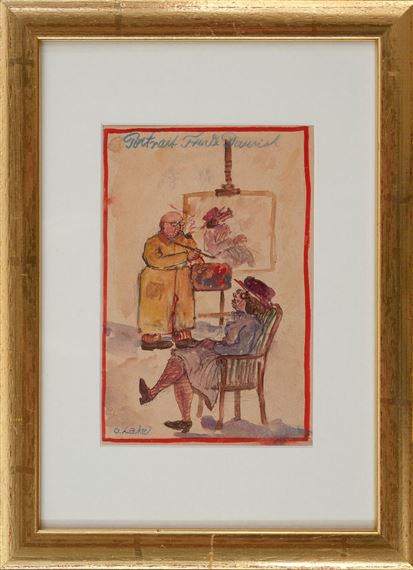 Portrait Trude Daunich by Oskar Laske