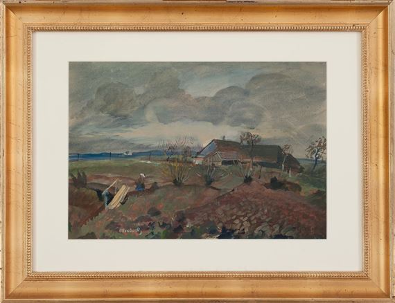 Ollersbach, Barn by Oskar Laske