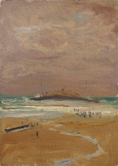 Sketch for ‘The Wreck of the SS Delhi’ by John Lavery