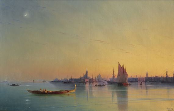 Venice at sunset by Ivan Aivazovsky, 1873