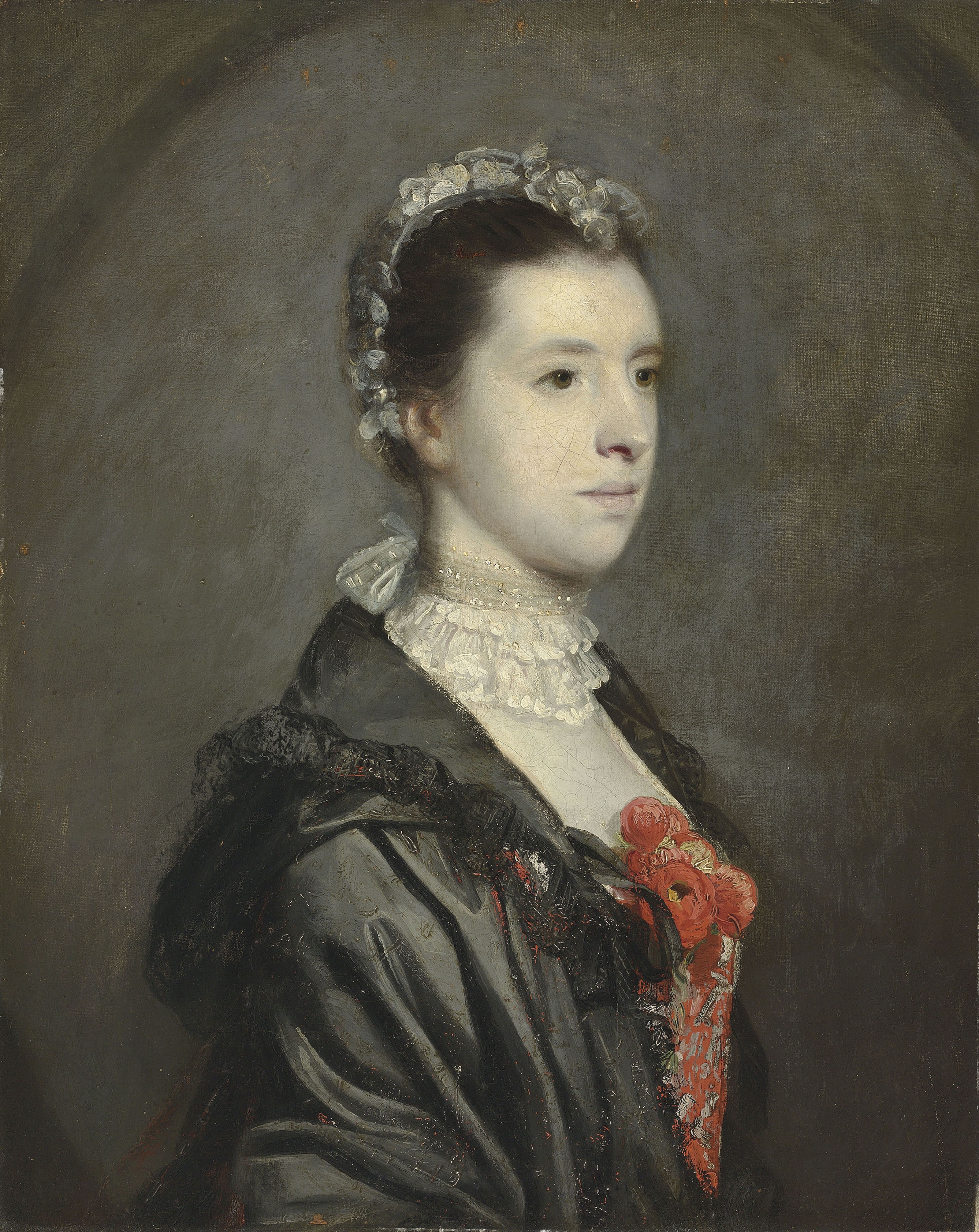 Artwork by Sir Joshua Reynolds, Portrait of Mrs. Anne of Shaw House, née Penrose, bust-length Andrews, Made of oil on canvas