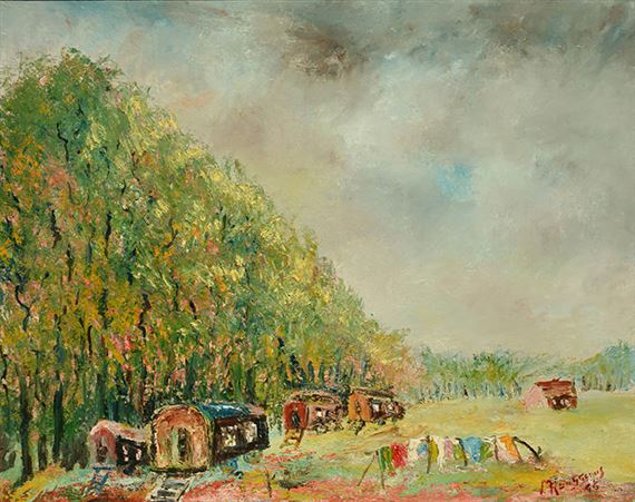 "Bohémien en Flandre(?)" by Maurice Brenier Rousseau
