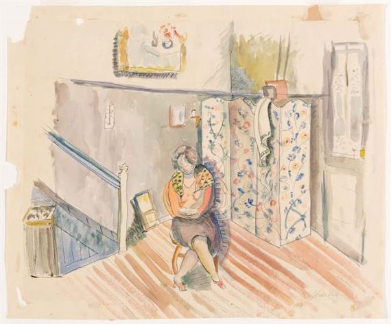 Seated Woman by Louis Schanker, circa 1930