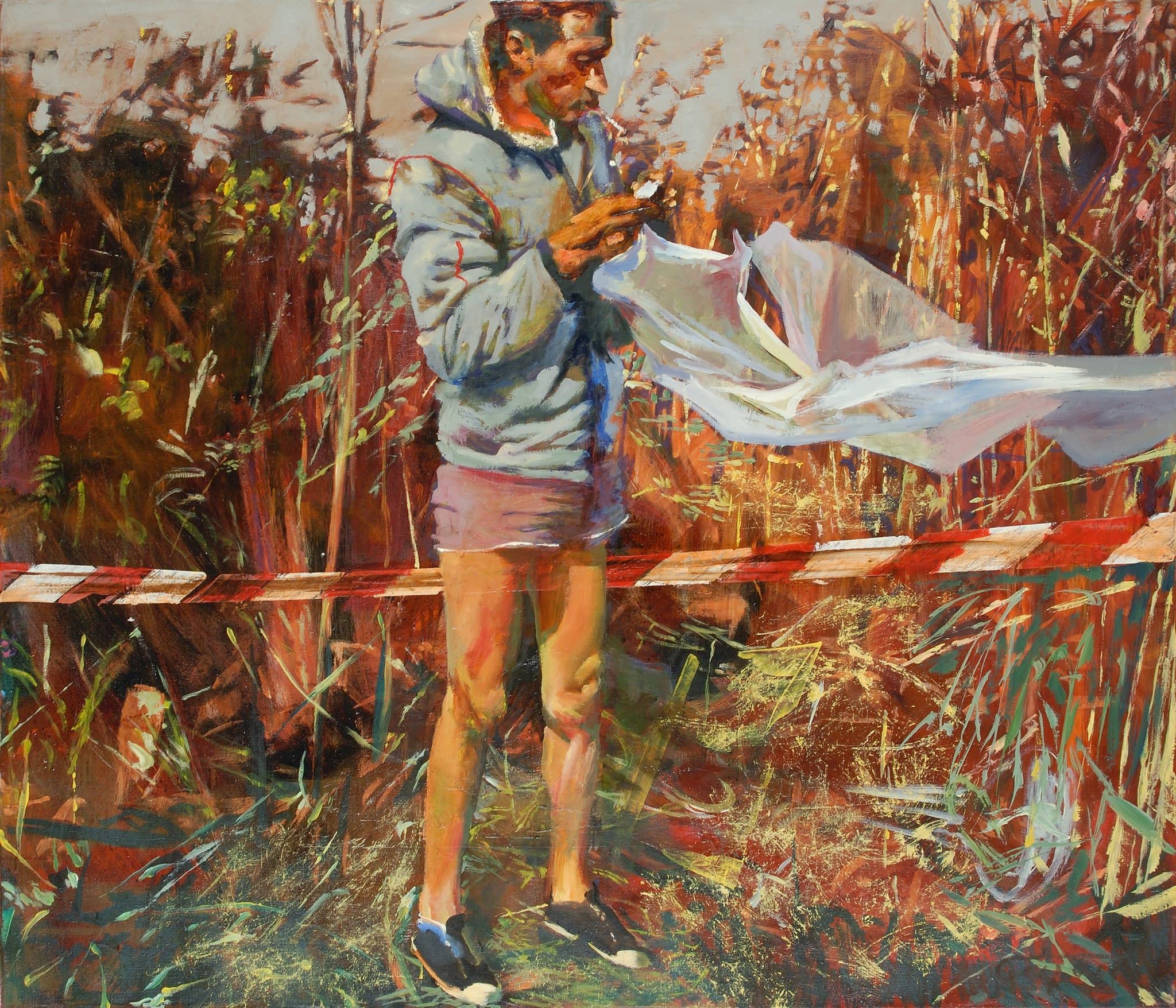 Artwork by Sergey Basilev, Fisherman, Made of Oil on canvas