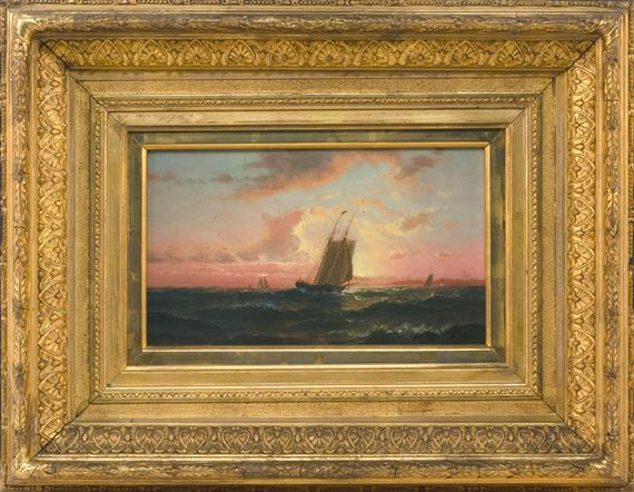 Sailboat at sunset by Lemuel D. Eldred