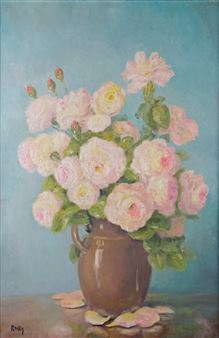 VASE DE ROSES - Marie-Madeleine de Rasky