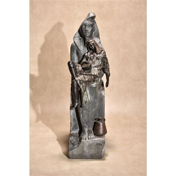 Gaston Veuvenot Leroux | A COLD-PAINTED SPELTER MODEL OF OTHELLO ...