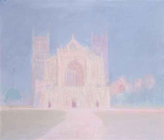 Study for Exeter Cathedral by John Miller, 1990