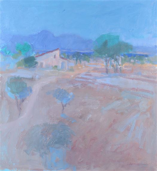 Study for Mediterranean landscape by John Miller, 1990's