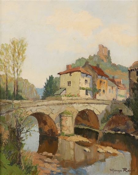 La Vienne pres de Confolens by Georges Charles Robin