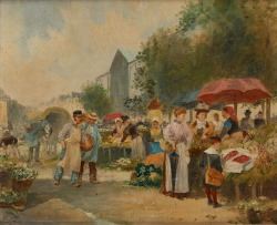 Le jour du marché by F. Vogler