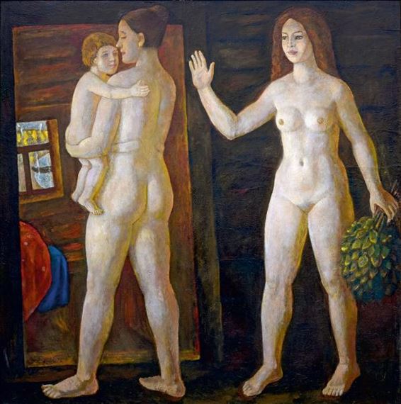 Au Bain Russe by Gennady Myznikov, 1975