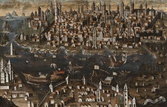 View of Constantinople - Italian School, 17th Century