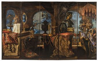 A five-fold painted screen - Michael Planer