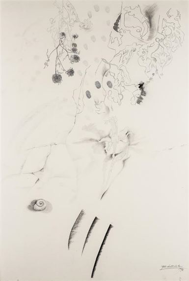 Kompozycja z Irysem by Leszek Rózga, 1976