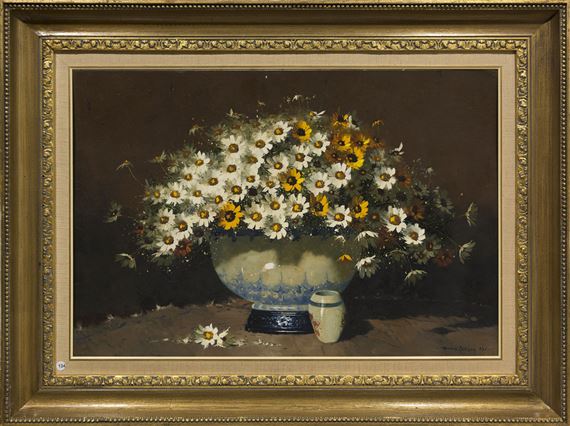 Still Life Daisies by Hennie Griesel, 1983