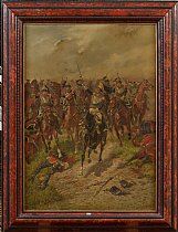 La charge des cuirassiers français pendant la guerre de 1870 - Louis Geens