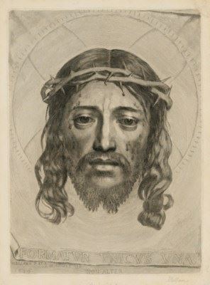 La Sainte Face (Veronica's Veil) by Claude Mellan, 1649
