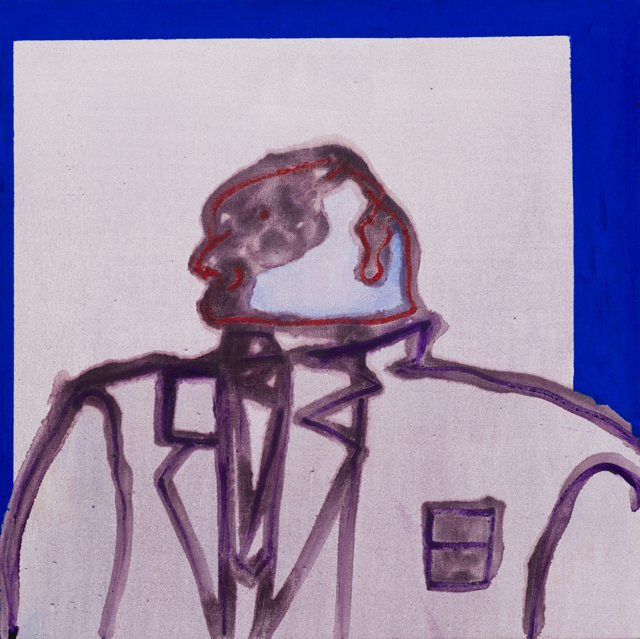 Artwork by Robert Hodgins, A Portrait for the Boardroom, Made of Oil on canvas