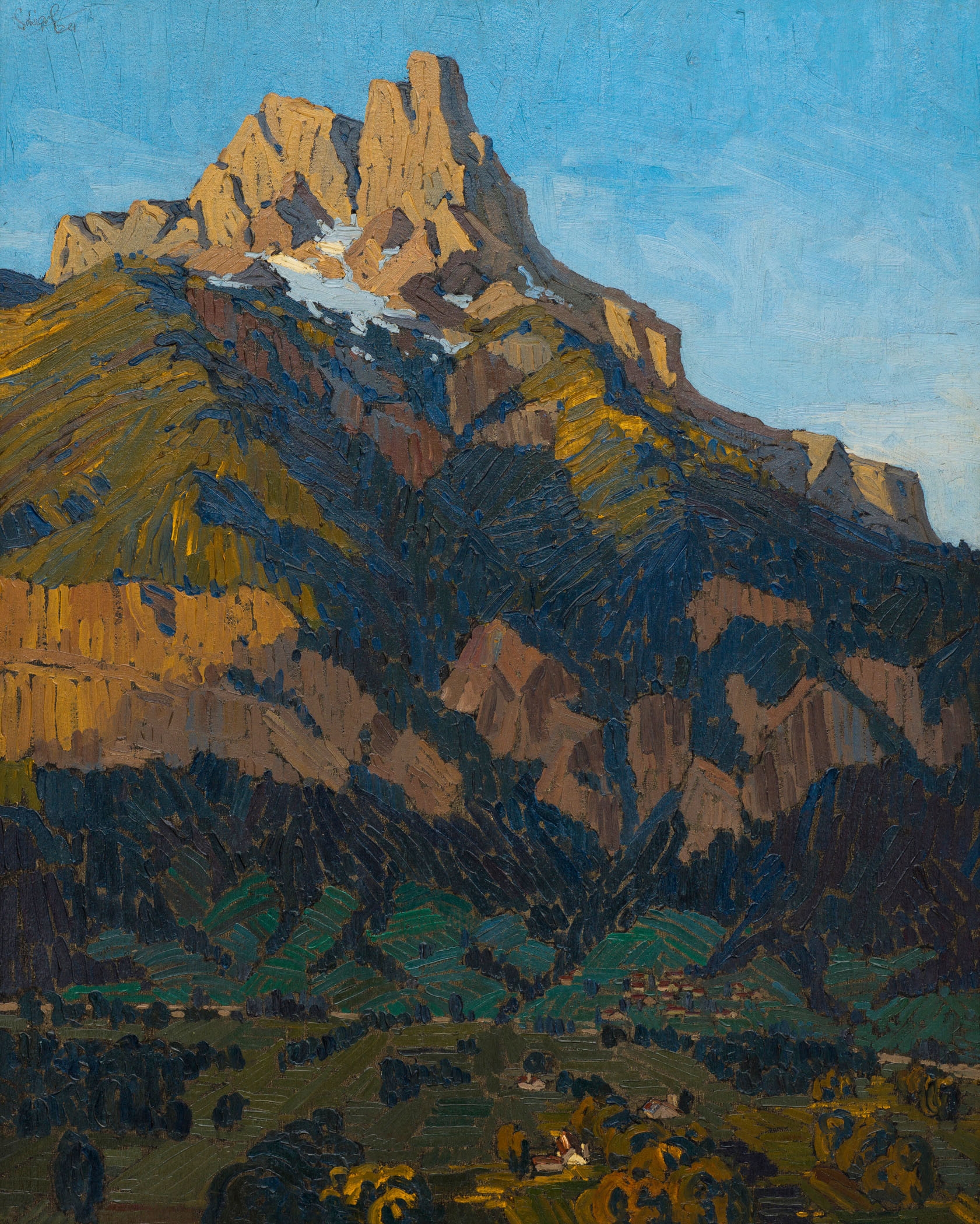 Artwork by Clément Sénèque, Les Aiguilles de Warens, Made of Oil on canvas