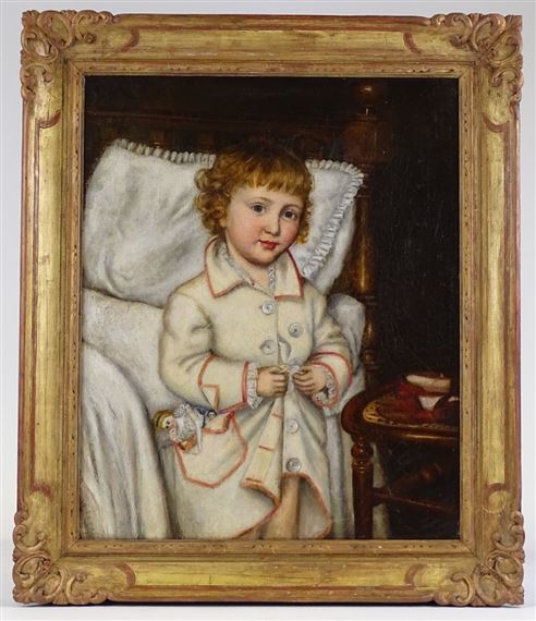Portrait of a girl by John Anster Fitzgerald, circa 1860