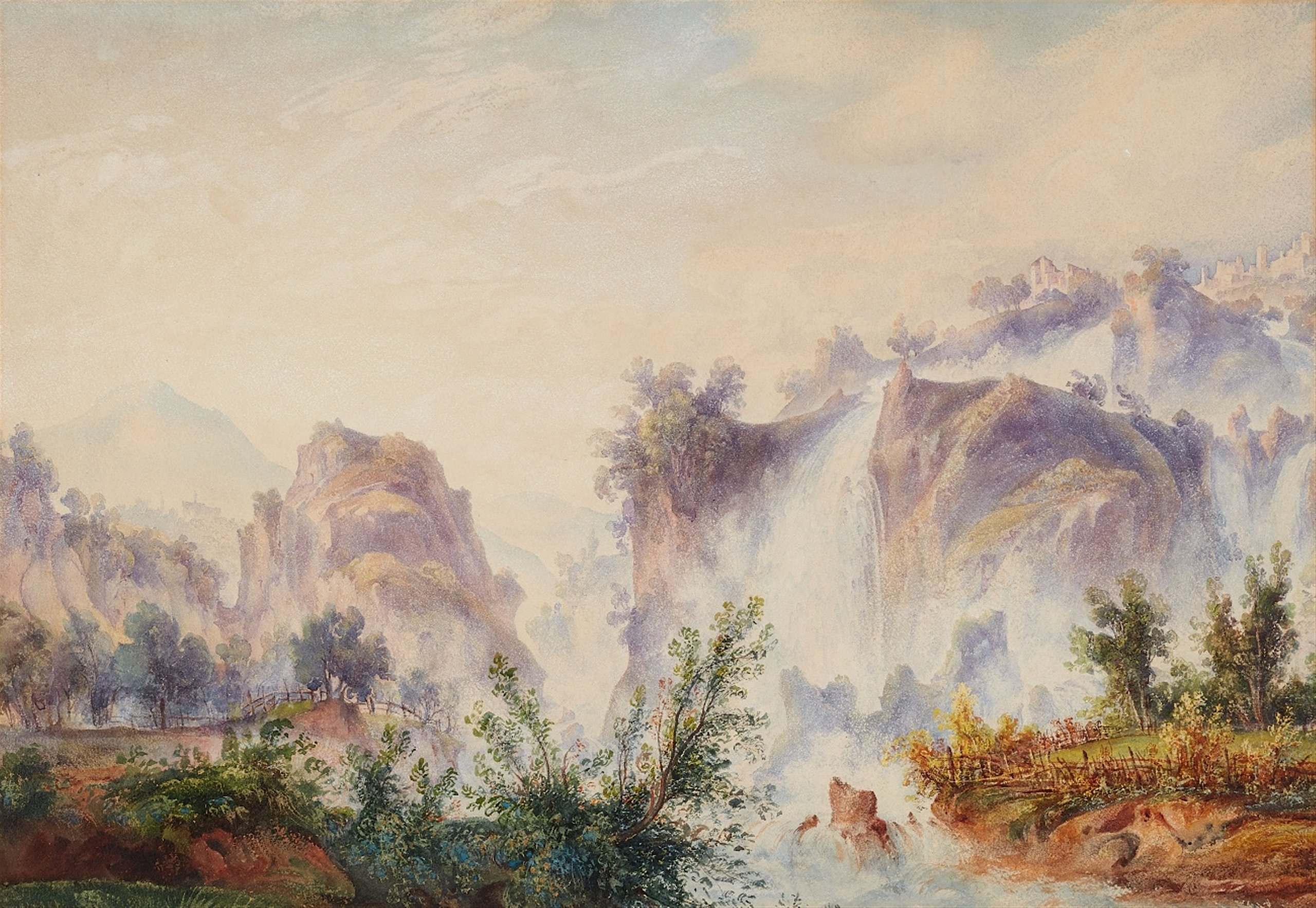 Edward Theodore Compton | Two Landscapes near Tivoli | MutualArt