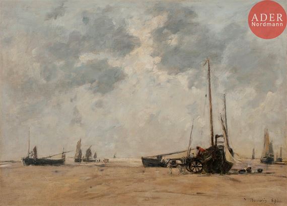 Eugène Louis Boudin | PÂTURAGE AUX ENVIRONS D'HONFLEUR (1888