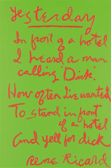 Dicks by Rene Ricard