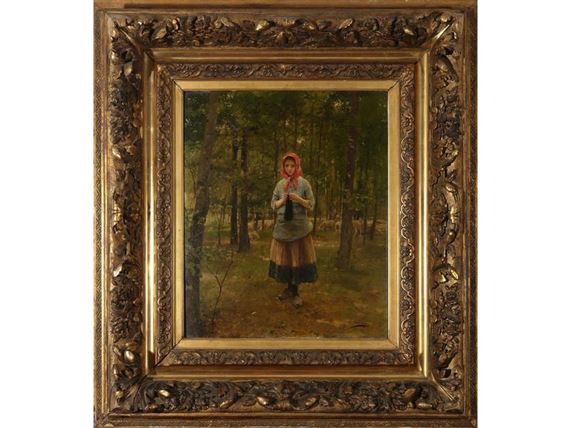 La Jeune Paysanne en Forêt by Luis Jiménez y Aranda