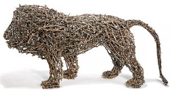 Haystack Lion (Curly Tail) by John McQueen, 1999