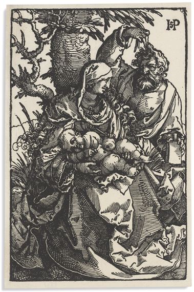 The Holy Family under a Tree by Hans Sebald Beham, 1521
