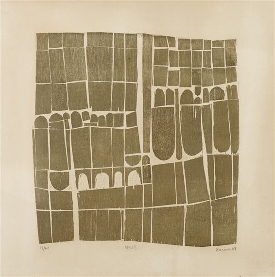Zarina Hashmi | Wall II (1969) | MutualArt