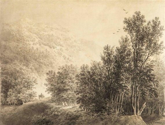 Paysage de montagne by Giuseppe Pietro Bagetti