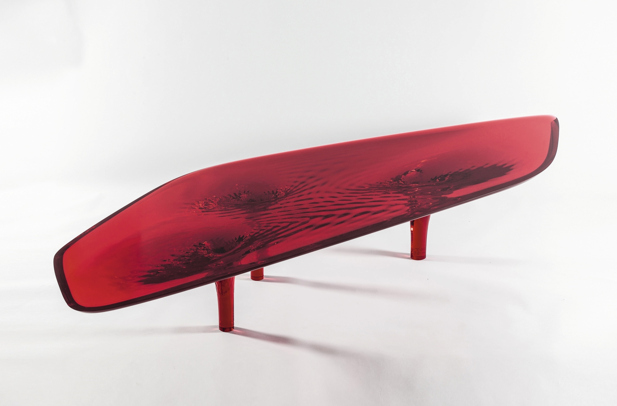 Zaha Hadid LIQUID GLACIAL COLOUR COFFEE TABLE (2012) MutualArt