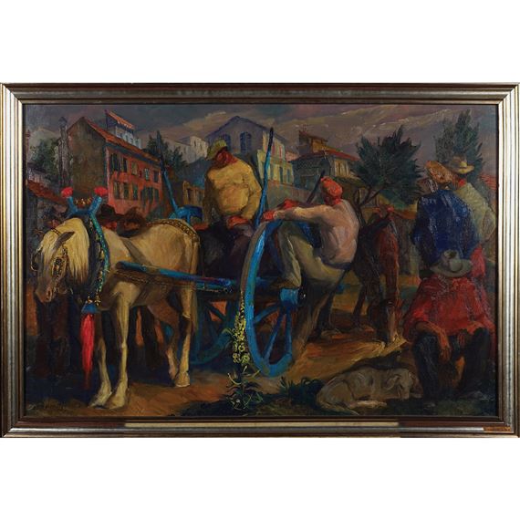Uomini sul carretto by Manlio D’Ercoli, 1985