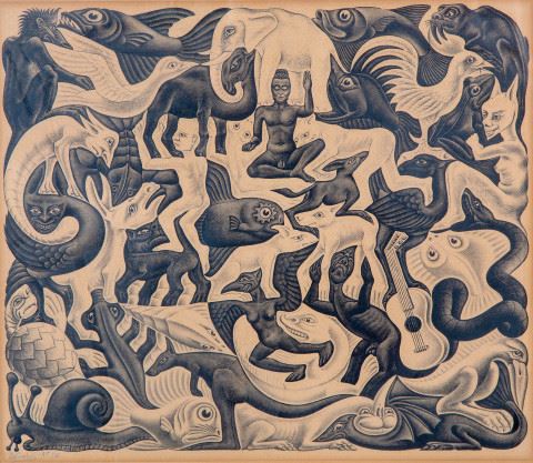 Vlakvulling II/Plane Filling II by Maurits Cornelis Escher, 1957