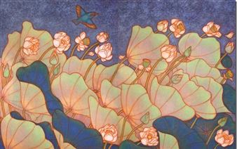 A Ramachandran: The Changing Moods of Lotus Pond and Insignificant Incarnations - Vadehra Art Gallery, Okhla