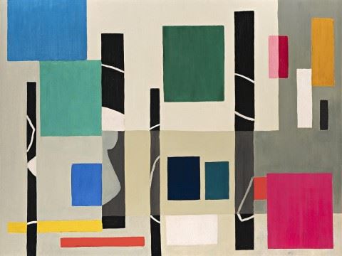 CONSTRUCTIVE PAINTING by Ralph Balson, 1953
