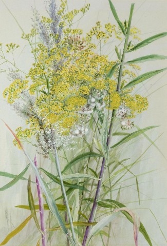 GOLDENROD AND GRASSES by Marian Ellis Rowan