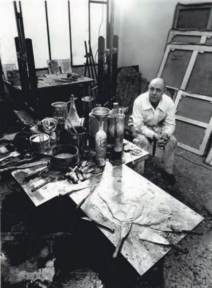 Jean Dubuffet dans son atelier by Robert Doisneau, 1950