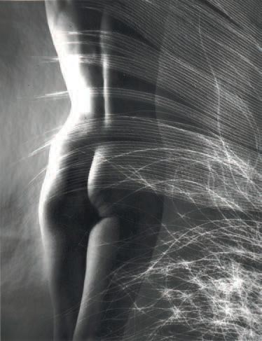 Nu à la plume, photomontage