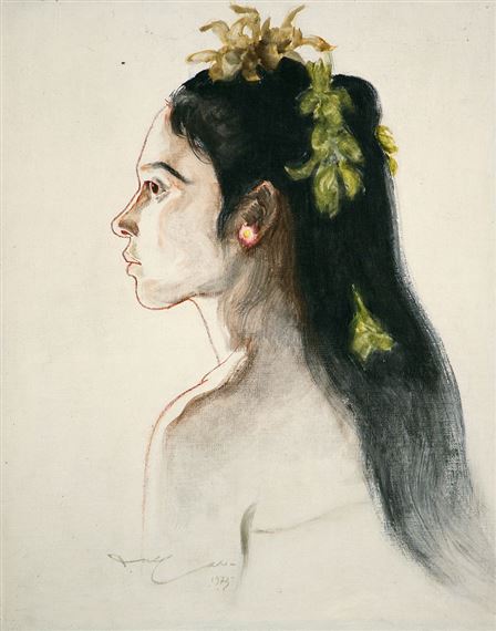 Burmese Girl by Dullah, 1973