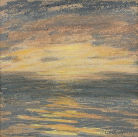 Monet Claude Coucher De Soleil Sur La Mer Mutualart