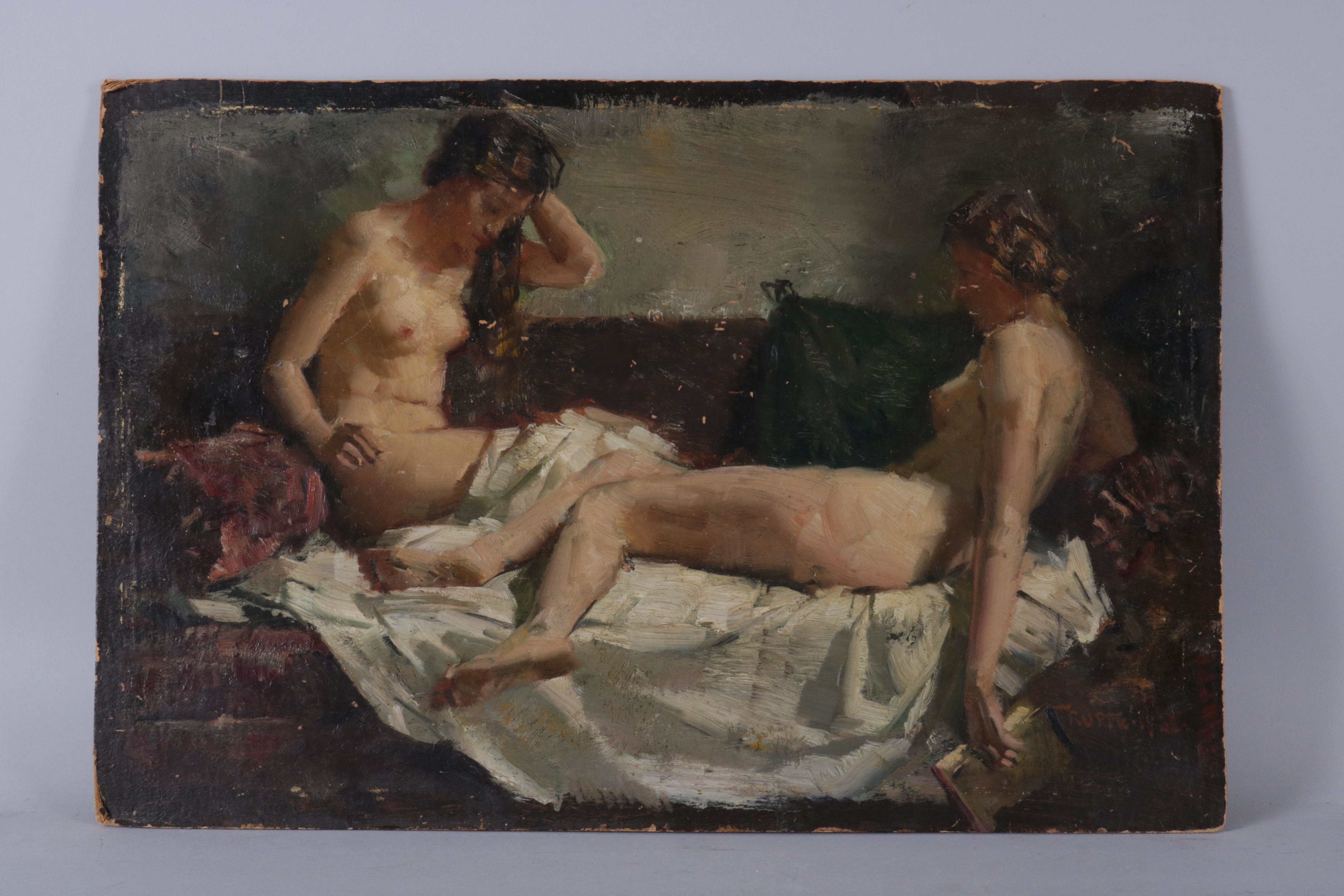 "Zwei weibliche Akte" by Karl Truppe, 1938