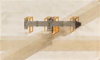 “Großes Kreuz; Gehäuse für ein Kruzifix - Walter Pichler