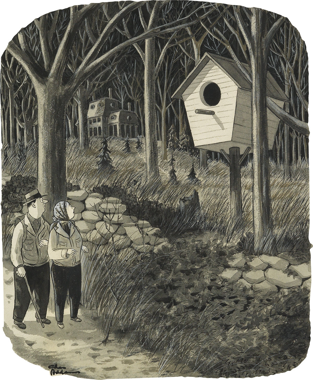 Charles Addams | Cartoon for The New Yorker, published January 17, 1948 ...